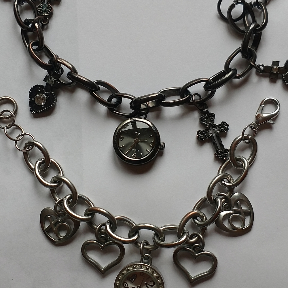 2 bracelet style watches.